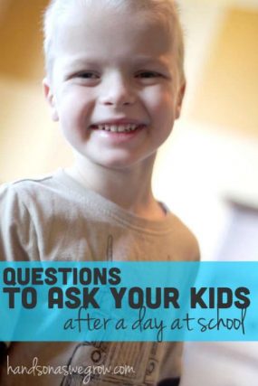 Questions to ask your kids after a day at school