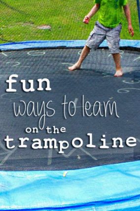 Fun games for kids to play on the trampoline (and learn a little during the fun!)