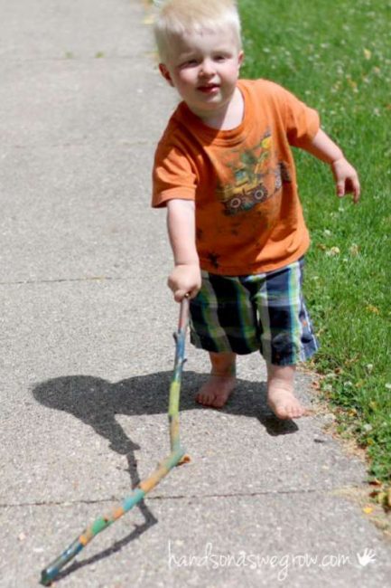 kids walking sticks