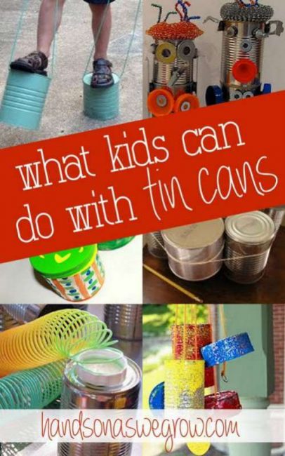 26 Tin Can Crafts & Activities For Kids!