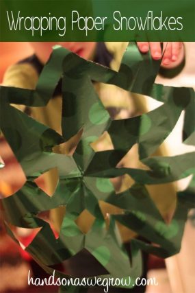 Wrapping Paper Snowflakes