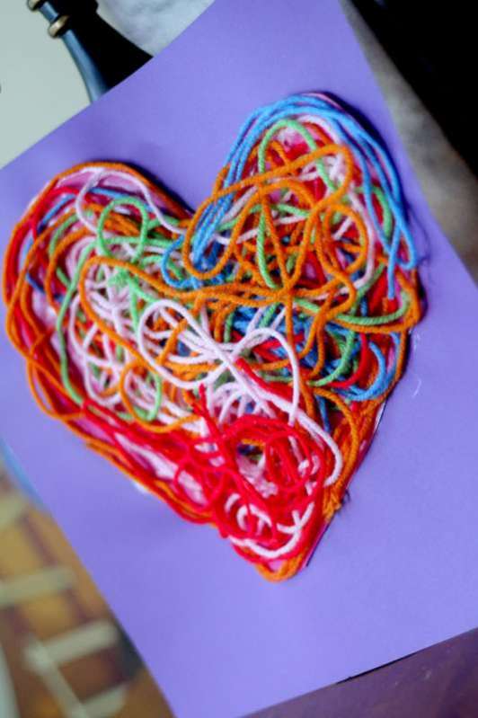 Textured Yarn Heart Craft for Decoration Hands On As We 