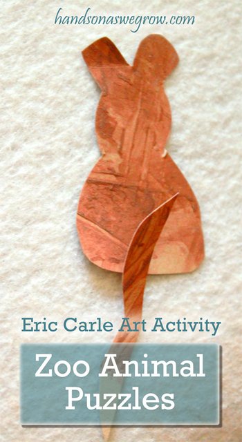Zoo Animal Puzzles: Eric Carle Art Activity